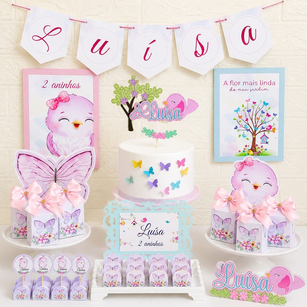 Kit Festa Jardim Encantado Personalizado Só um Bolinho  Mesversário Aniversário Lembrancinha Festa