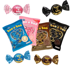 Kit 10 a 30 unidades Bombom Bon o Bon 15gr Beijinho, Morango, Brigadeiro