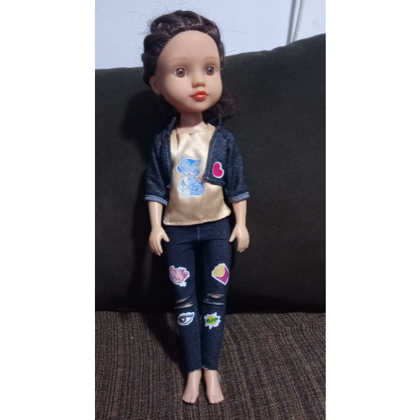 Boneca Juju Carinha de Anjo Baby Brink 47cm Usada