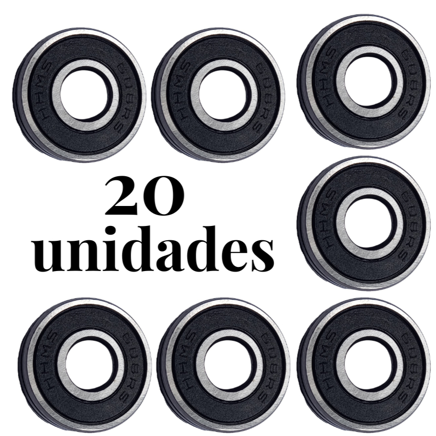 Rolamentos 608rs / zz/rs kit 20