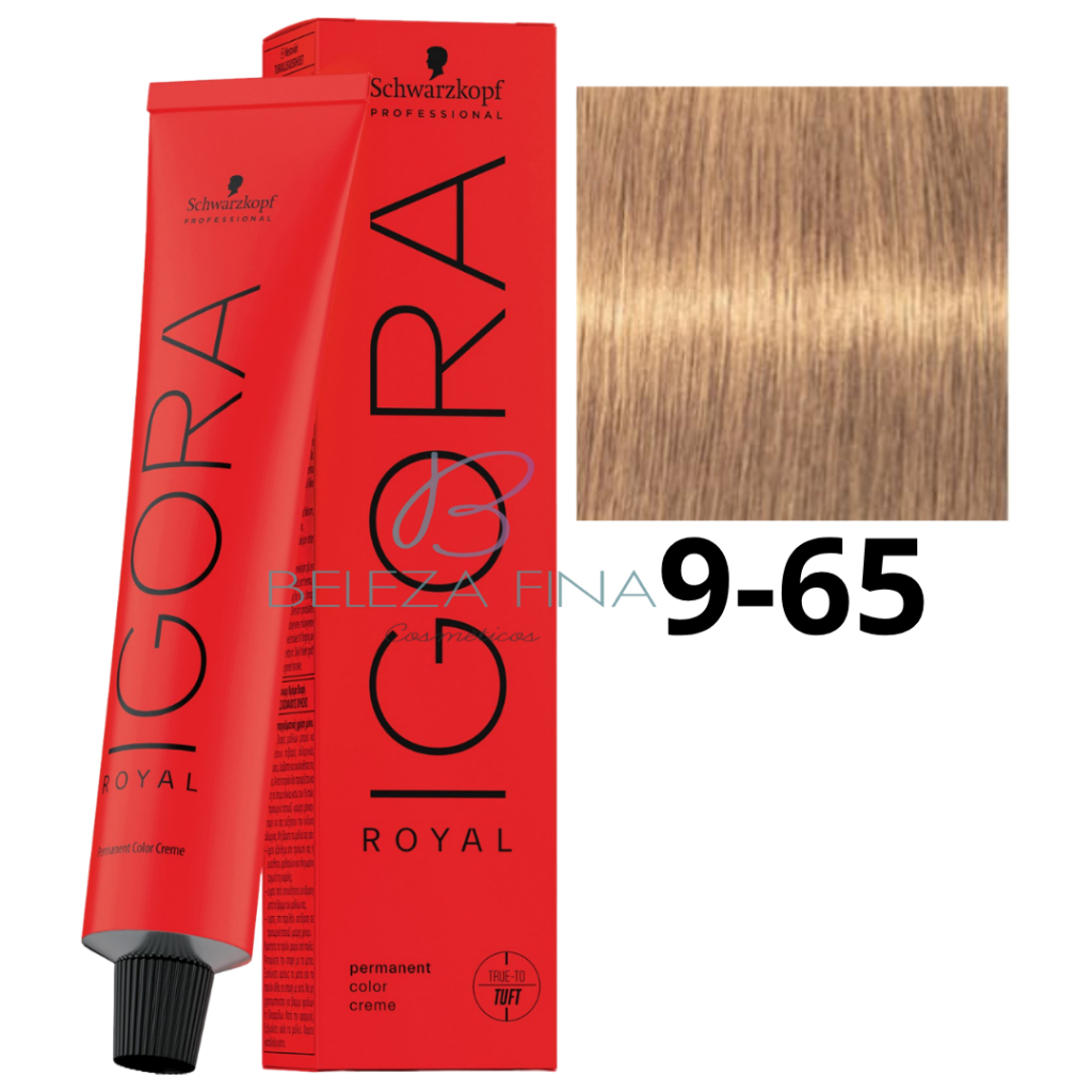 Coloração Schwarzkopf Igora Royal Tintura 9-65 60g LOURO EXTRA CLARO MARROM DOURADO