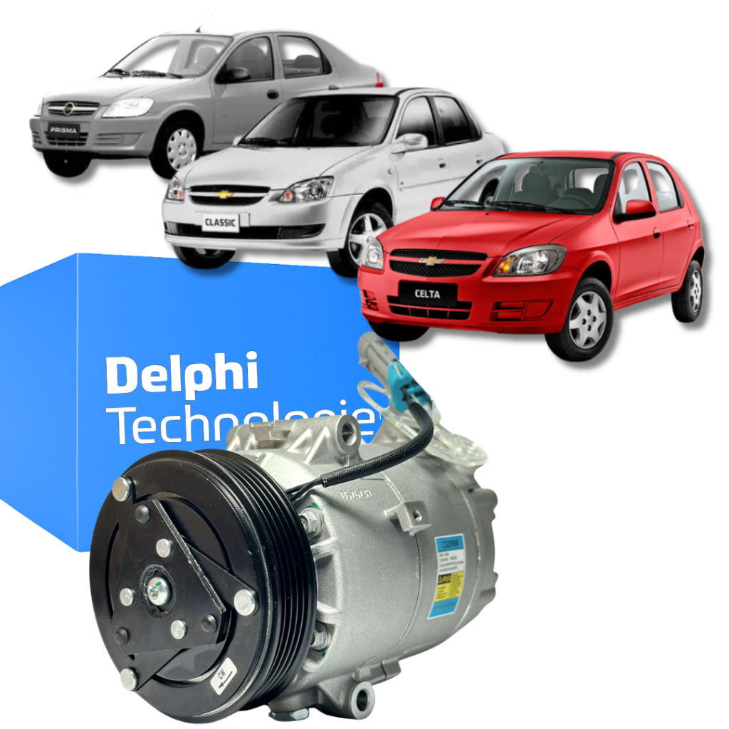Compressor Delphi Gm Celta Classic Prisma 1.0 1.4 2009 2010 2011 2012 2013 2014 2015 2016
