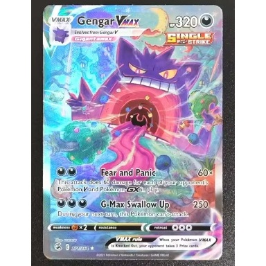 Carta Pokémon Gengar VMAX / Gigamax - Raridade Colecionador (Original)
