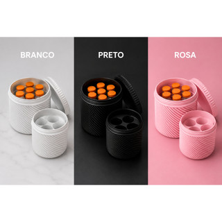 Caixa Porta Ampola 3ml a 5ml Case Organizadora Porta Frascos Ampolas Para Vacinas e Injeções - 4 ou 7 ampolas