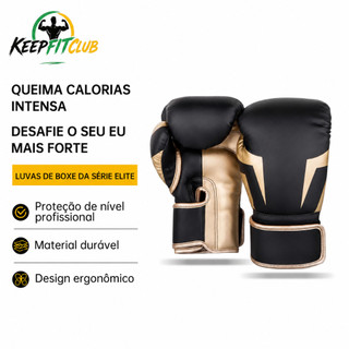 Keepfitclub Luva De Boxe Muay Thai Kickboxing Luvas de boxe profissionais para treino.