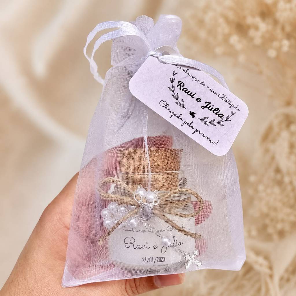 Kit 10 Velas Aromáticas Personalizadas/Lembrancinha para Maternidade, Batizado, Eucaristia,Casamento