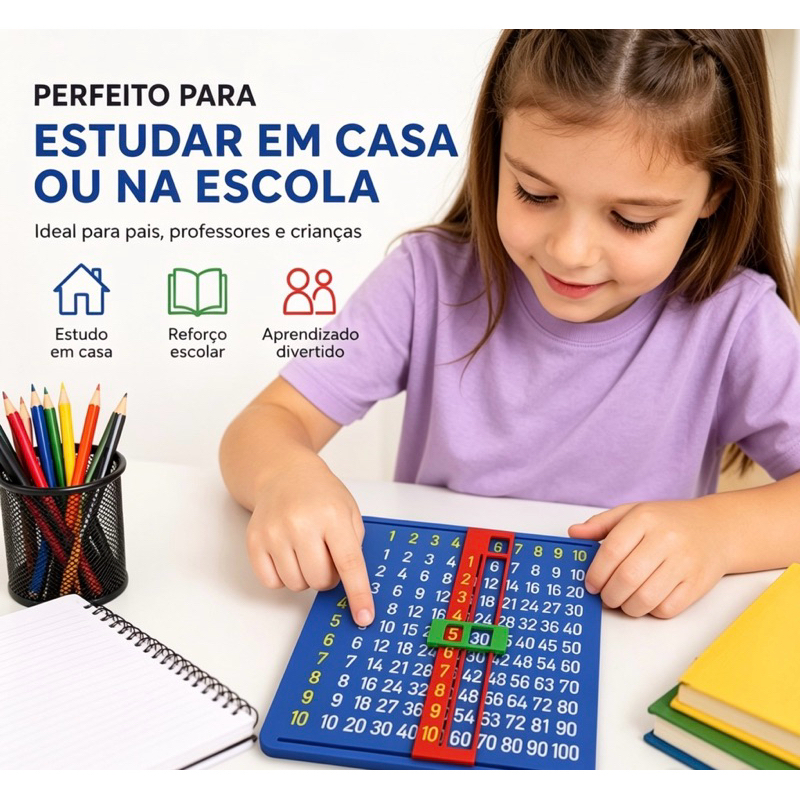 Tabuada Interativa Montessori 3D | Tabuada Educativa Matemática | Impressão 3D| Aprendizado Infantil