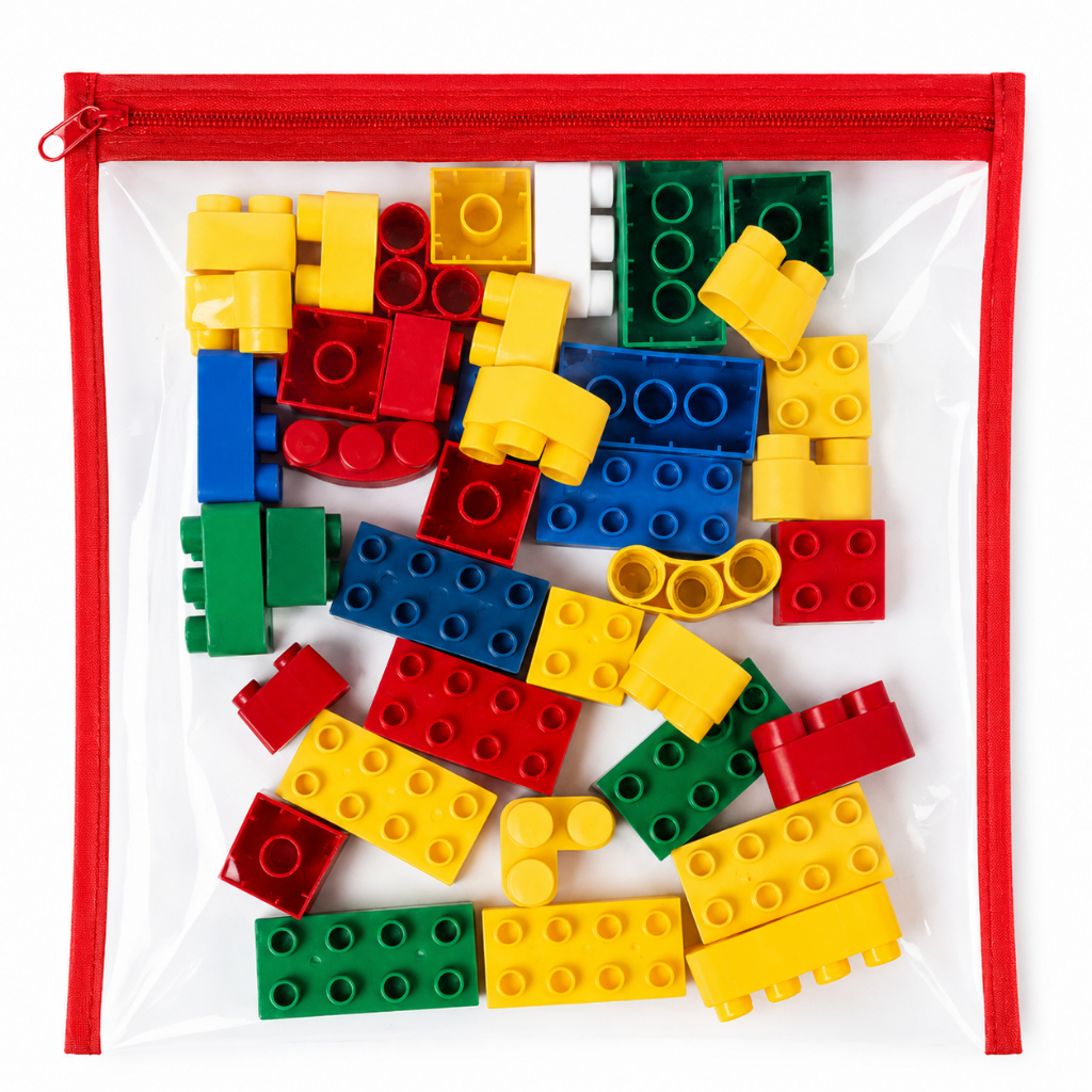 Kit Saco Envelope Para Guardar Brinquedos Peças Pequenas Com Zíper Saquinho Organizador