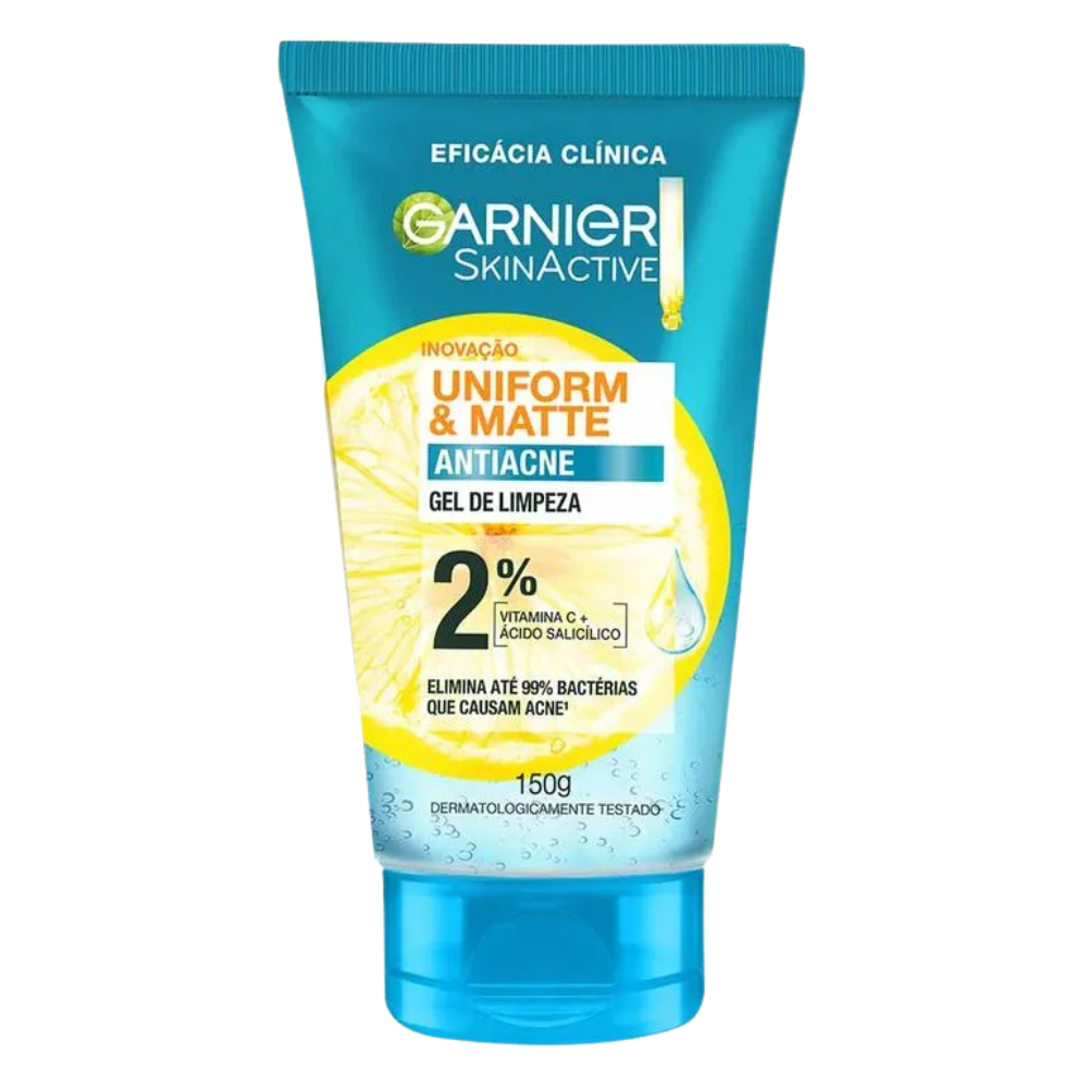 Gel Facial Antiacne Garnier SkinActive Uniform Matte 150g