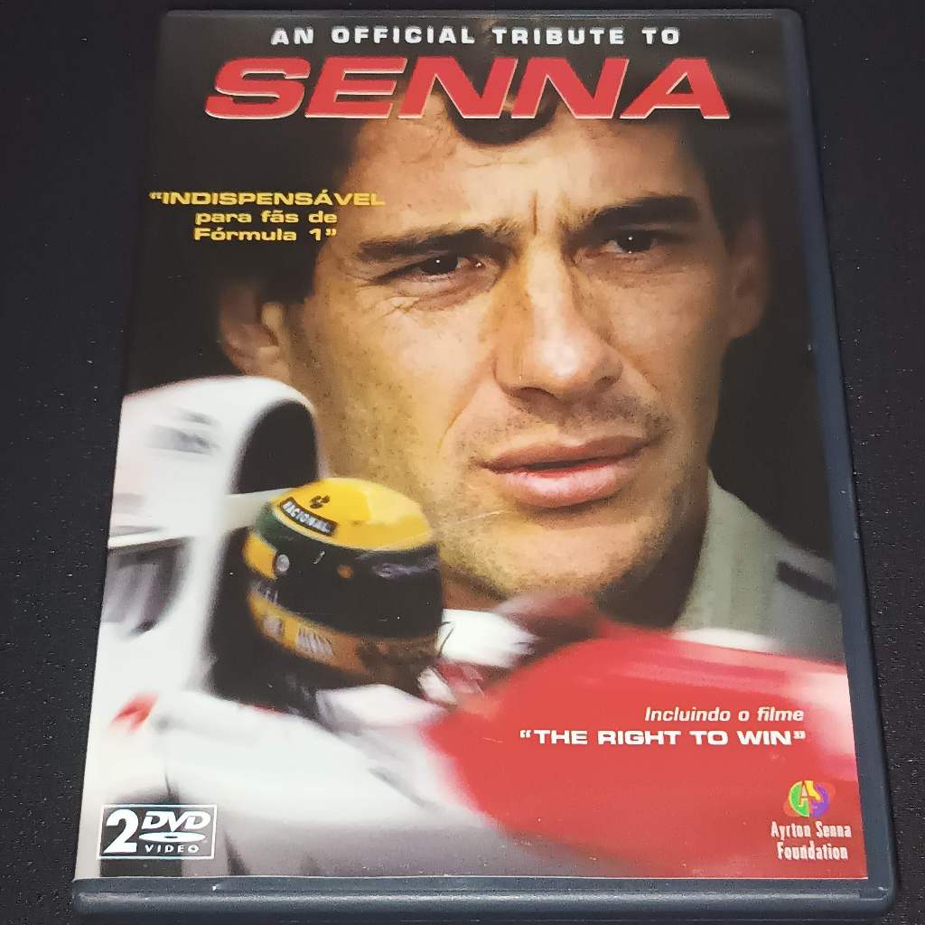 DVD An Official Tribute to Senna Duplo Oficial Ayrton Senna Foundation - 2004 Edição Especial Rara EMI Dolphin