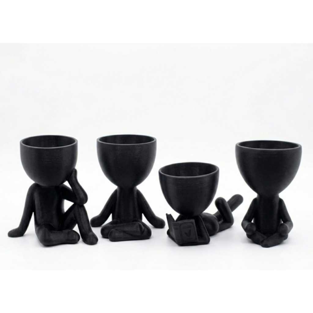 Robert Plant Kit 4 Mini Vasinhos 6cm decorativos