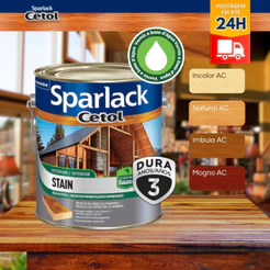 Verniz Sparlack Stain Cetol Balance Acetinado Cores 3,6 Litros - Cores