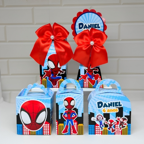 Personalizados Homem Aranha | Lembrancinhas Infantil | Caixinhas Personalizadas mimos Festas Aniversario