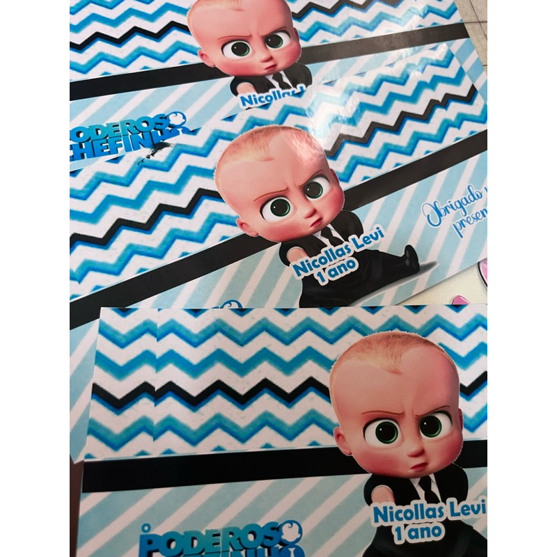 Adesivos para cofrinho,cofrinho personalizado,poderoso chefinho,lembrança  poderoso chefinho,aniversário