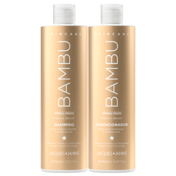 Kit Jacques Janine Bambu Shampoo 450ml+Condicionador 440ml - Mascara 400g