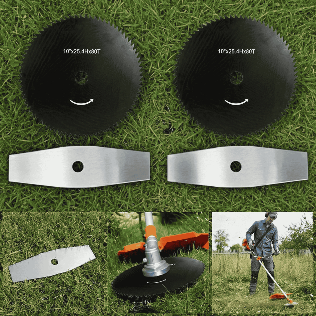 Kit Laminas E Discos De Corte Para Roçadeira A Gasolina Universal Jardinagem
