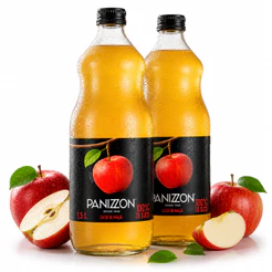Kit 02 Suco 100% de Maçã Panizzon sem açucar 1,5 L fonte de vitaminas