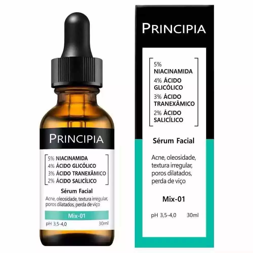 Sérum Mix-01：Reduz poros e oleosidade, clareia manchas