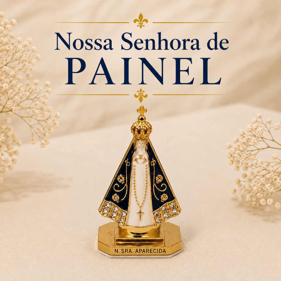 Nossa Senhora Aparecida para Painel de Carro | Imagem Religiosa Decorativa