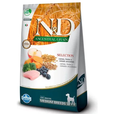 Racao P/caes Adulto N&d Ancestral Selection Medium 15kg