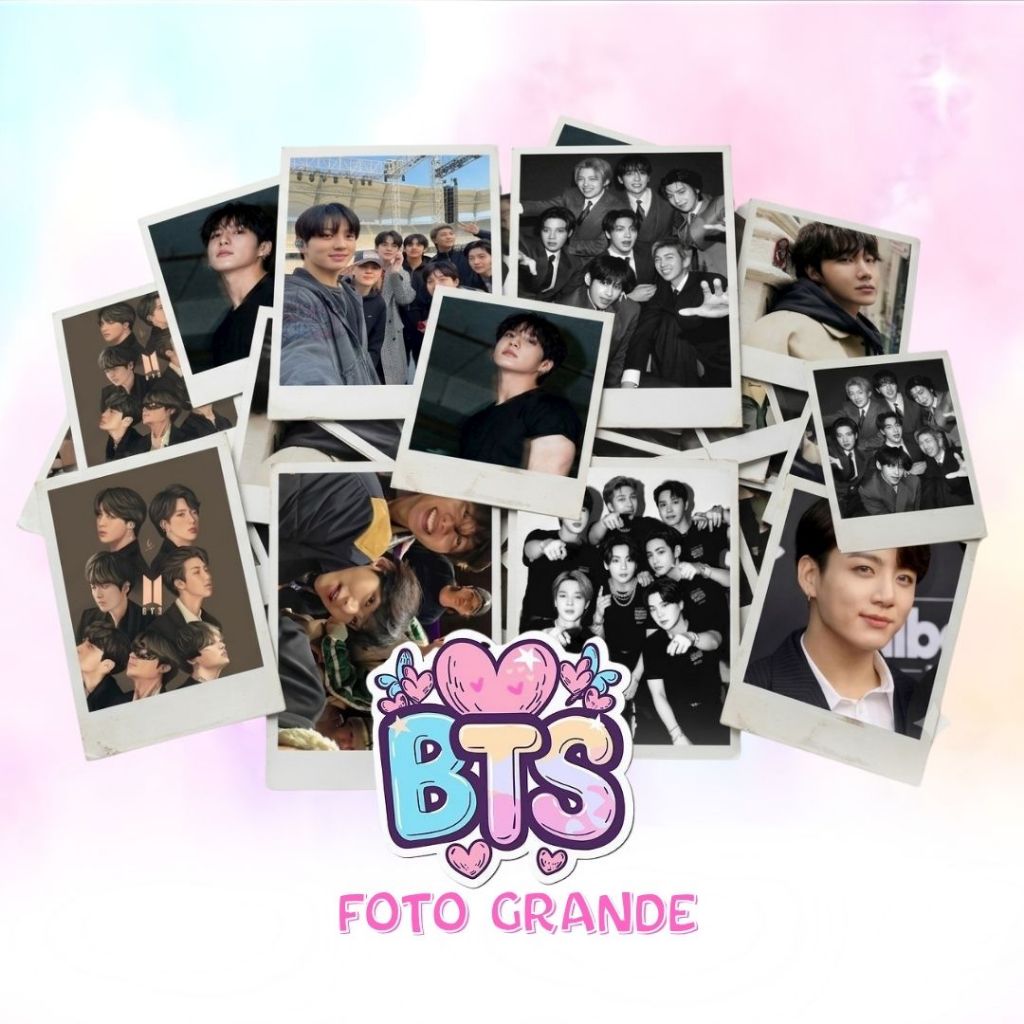 Kit 10 Fotos Grande (10x7) do BT 21 (BTS) Fãs Coleção - Envio Imediato
