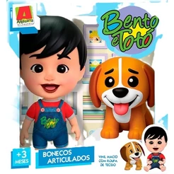 Boneco Infantil Articulado Bento E Totó 15cm