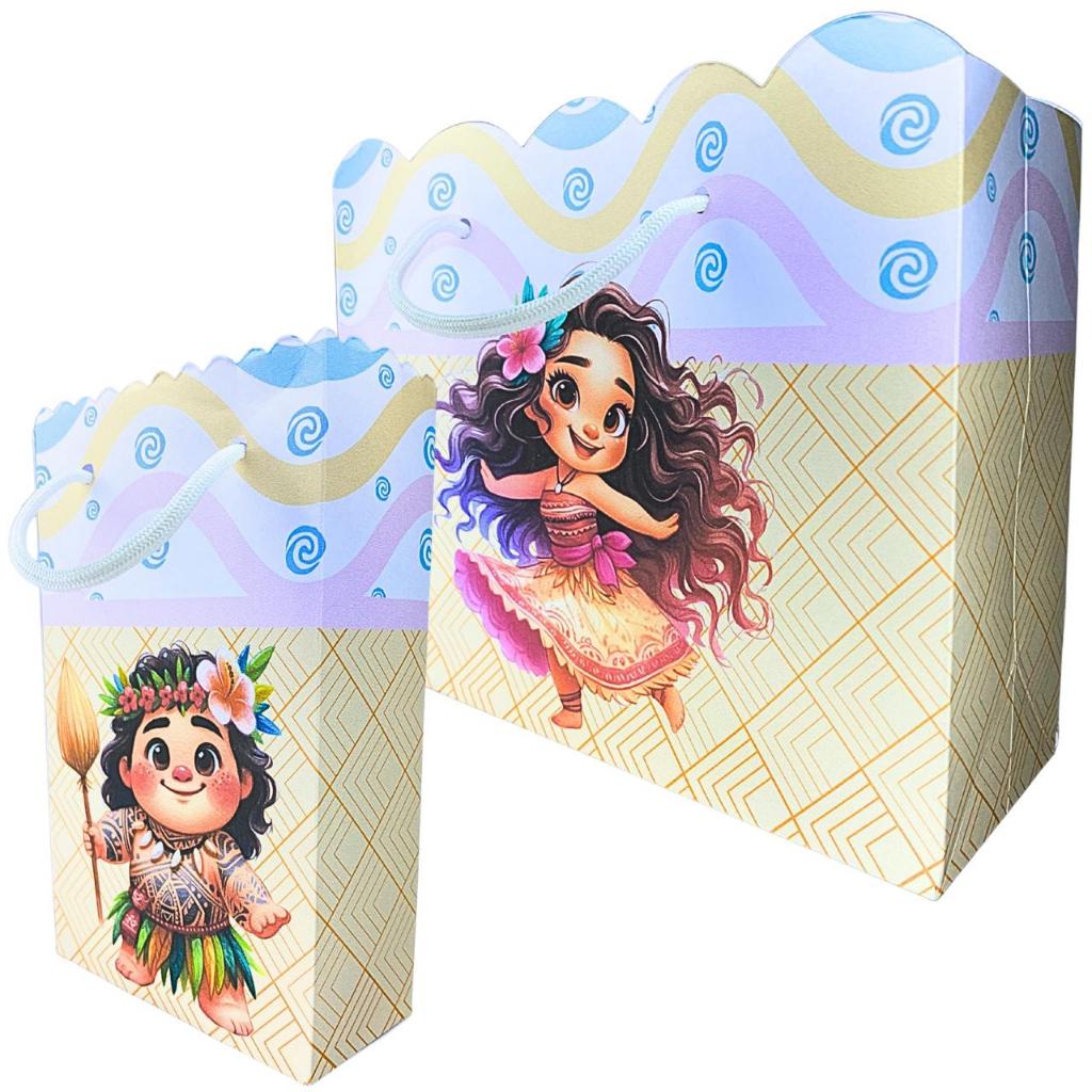 Sacolinha Moana Baby Personalizada Sacolinhas para Lembrancinha Festa Aniversario Infantil Bolsa Envio Rapido