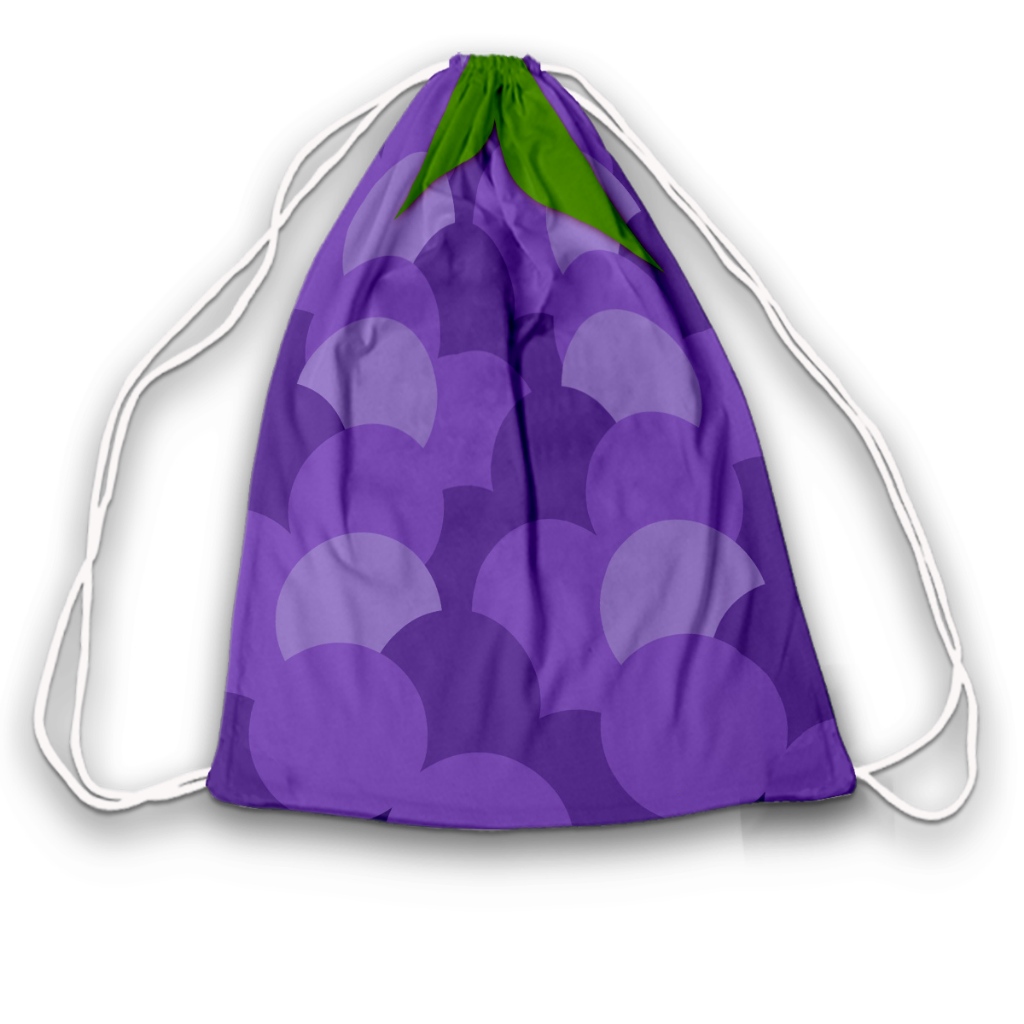Mochilinhas Fundo Uva Piquenique  (ENVIO RÁPIDO) -Sacolinha Lembrancinha Aniversário Festa Infantil