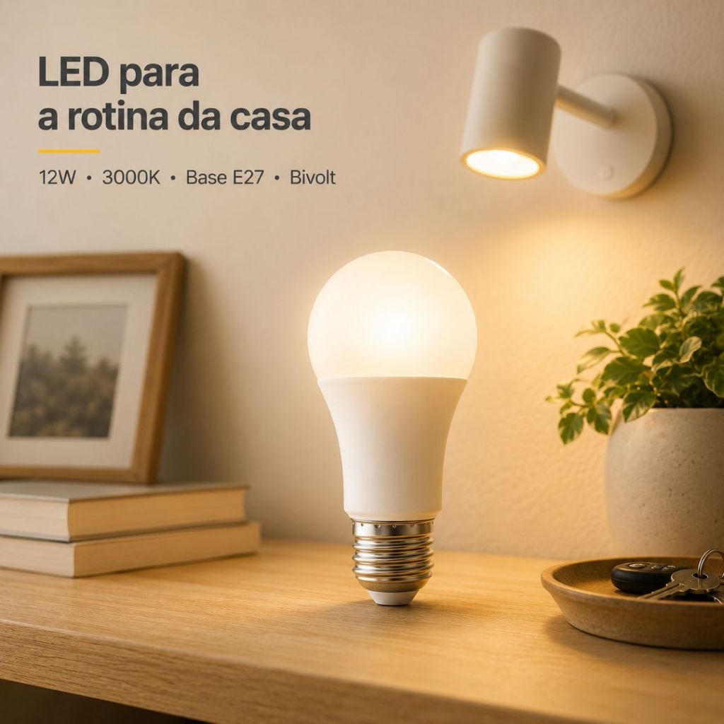 Detalhes do Kit 10 Lâmpada Led Bulbo 9w 3000k/6500k Branco Quente/Frio Bivolt 110v 220v Luz Amarela/Fria E27