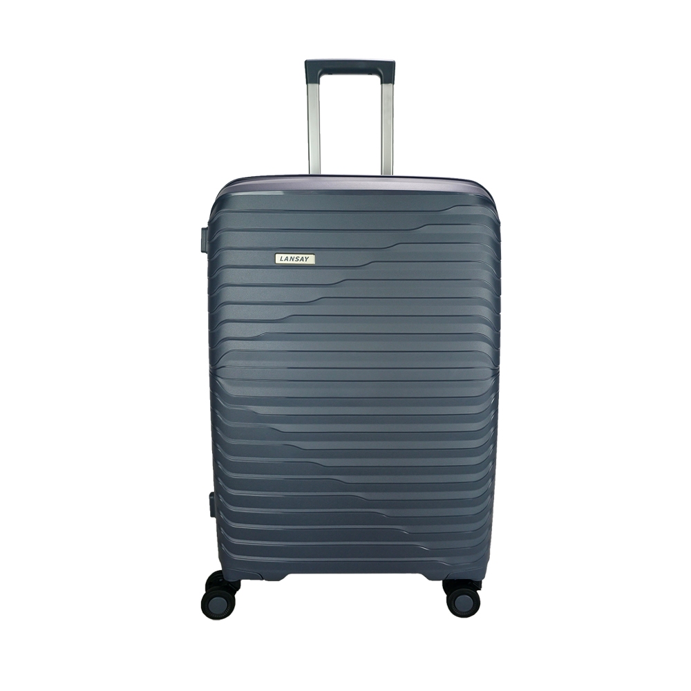 Mala Média 23kg Lansay Cinza expansível Linha Orium Rodas 360° TSA