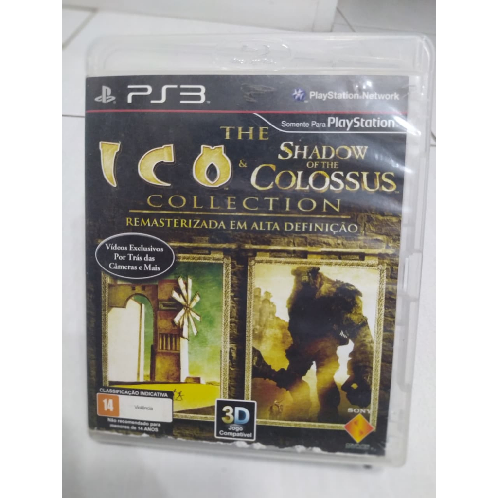JOGO ORIGINAL PS3 - THE ICO E SHADOW OF THE COLOSSUS COLLECTION RESMASTERIZADA EM ALTA DEFINIÇÃO CIB