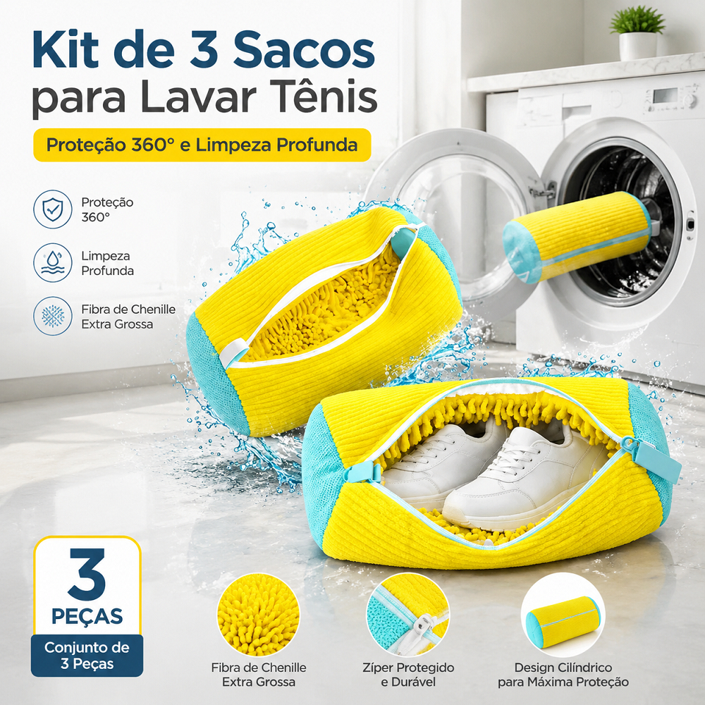 Bolsa de Lavar Tênis Sapatos Malha Lavanderia Anti Deformação Lavável na máquina