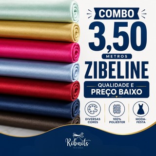 Promoção 3,50 Metros Tecido Zibeline 1,45mt de Largura Várias Cores