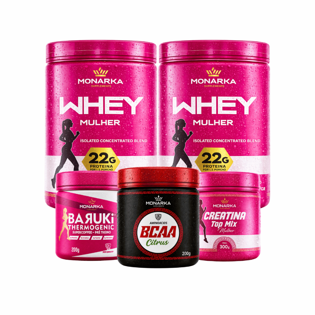 Whey Isolado Feminino com Creatina, BCAA e Termogênico