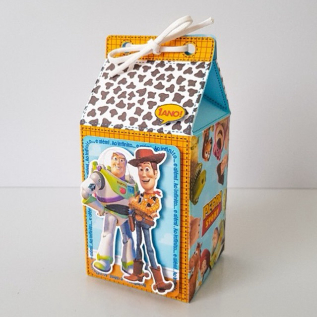10 Caixinhas Personalizadas Toy Story | Lembrancinhas | Com Nome e Idade | Com Aplique 3D | Festa Infantil