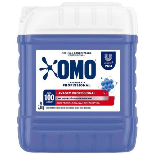 OMO Lava Roupas Líquido 7 Litros Lavagem Perfeita