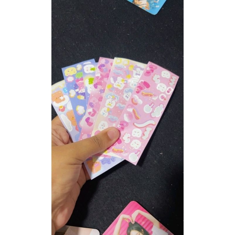 MINIATURAS Kit com 10 Cartelas de Adesivos bem pequenos fofo Kawaii cartoon – Envio Aleatório
