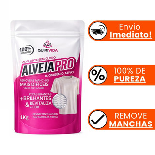 Percarbonato De Sódio 1kg 100% PURO Alvejapro Alvejante sem cloro Tira Manchas limpeza clareador