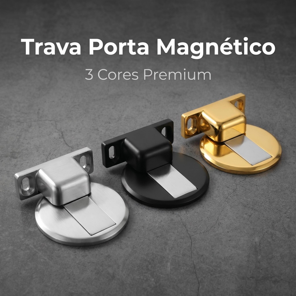 Batente de Porta Anti Colisão Resistente para Casa e Escritório