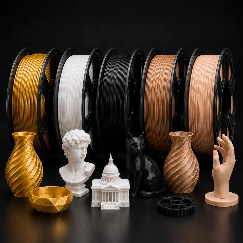 Filamento PLA 1KG 1.75mm Para Impressora 3D Fácil Impressão Baixo Empenamento Masterprint