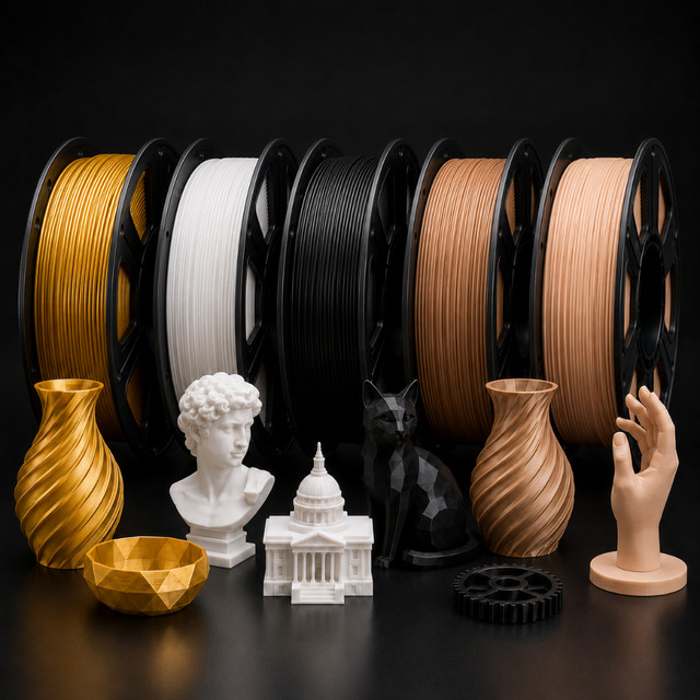 Filamento PLA 1KG 1.75mm Para Impressora 3D Fácil Impressão Baixo Empenamento Masterprint