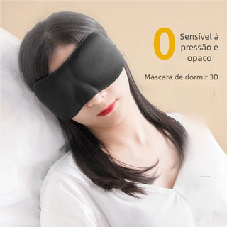 Máscara de Olho 3D Suave Sem Pressão Para Viagem e Dormir