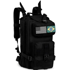 Mochila Tática 30L Multifuncional Grande Capacidade Tecido 600D Resistente à Água para Camping Trekking Trilha e Pesca