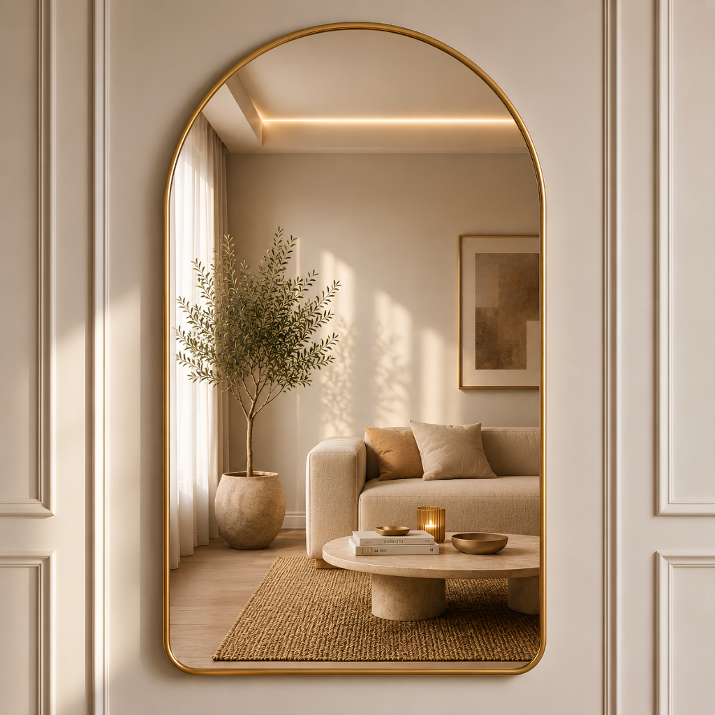 Espelho Lopazzi 90X60cm Corpo Inteiro Base Reta Grande Moldura Alumínio Sala Quarto Hall Pinterest Closet