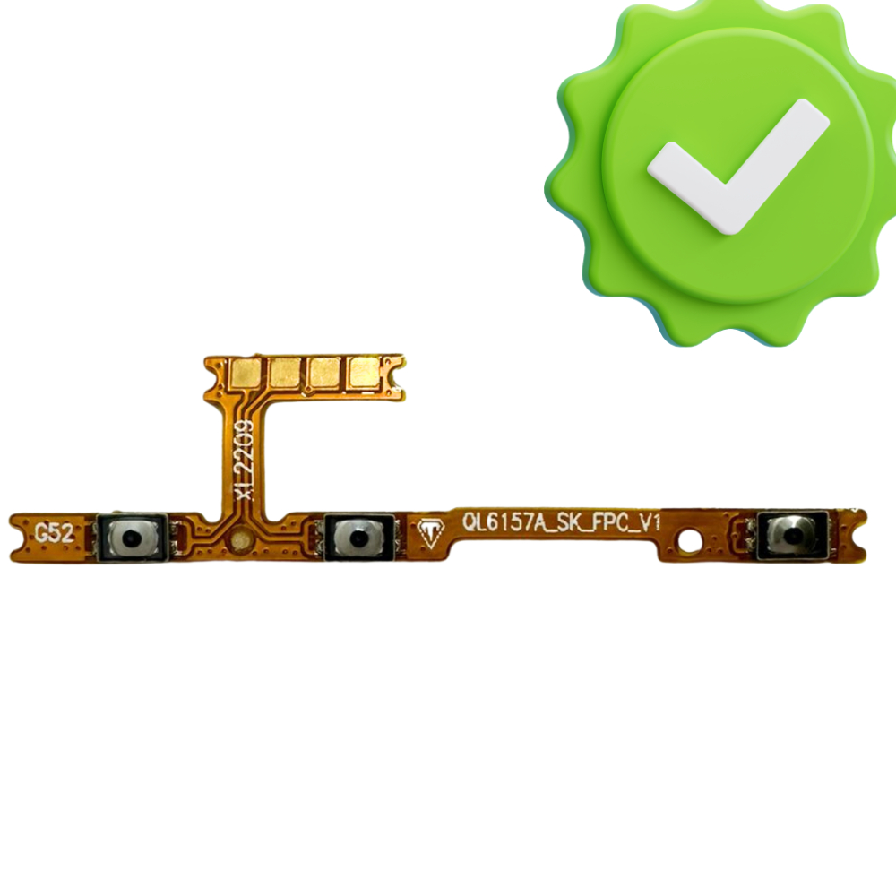 Flex Botão Power Volume para Motorola G52 / G82 Novo