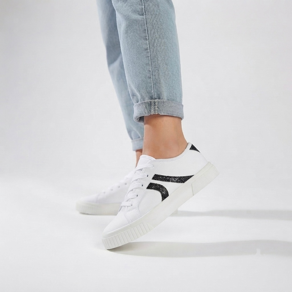 Novo Tênis Casual Feminino Moderno Em Promoção De Couro Sintética Perfeito Dia a Dia