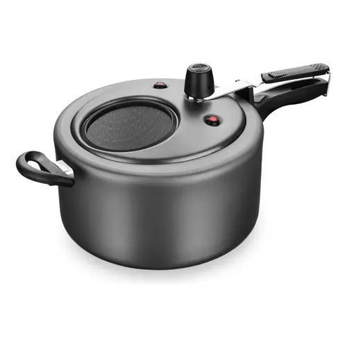 Panela De Pressão Antiaderente Superior Com Visor de Vidro 6,0 Litros Original- MTA