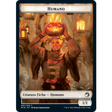Token Humano - - Magic The Gathering