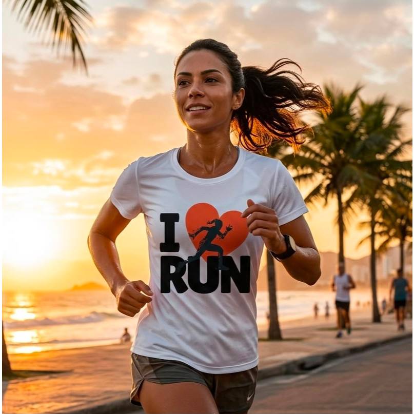 Camiseta Dry Fit Running Feminina Unissex Esportiva Academia Corrida Treino Fitness Manga Curta Respirável