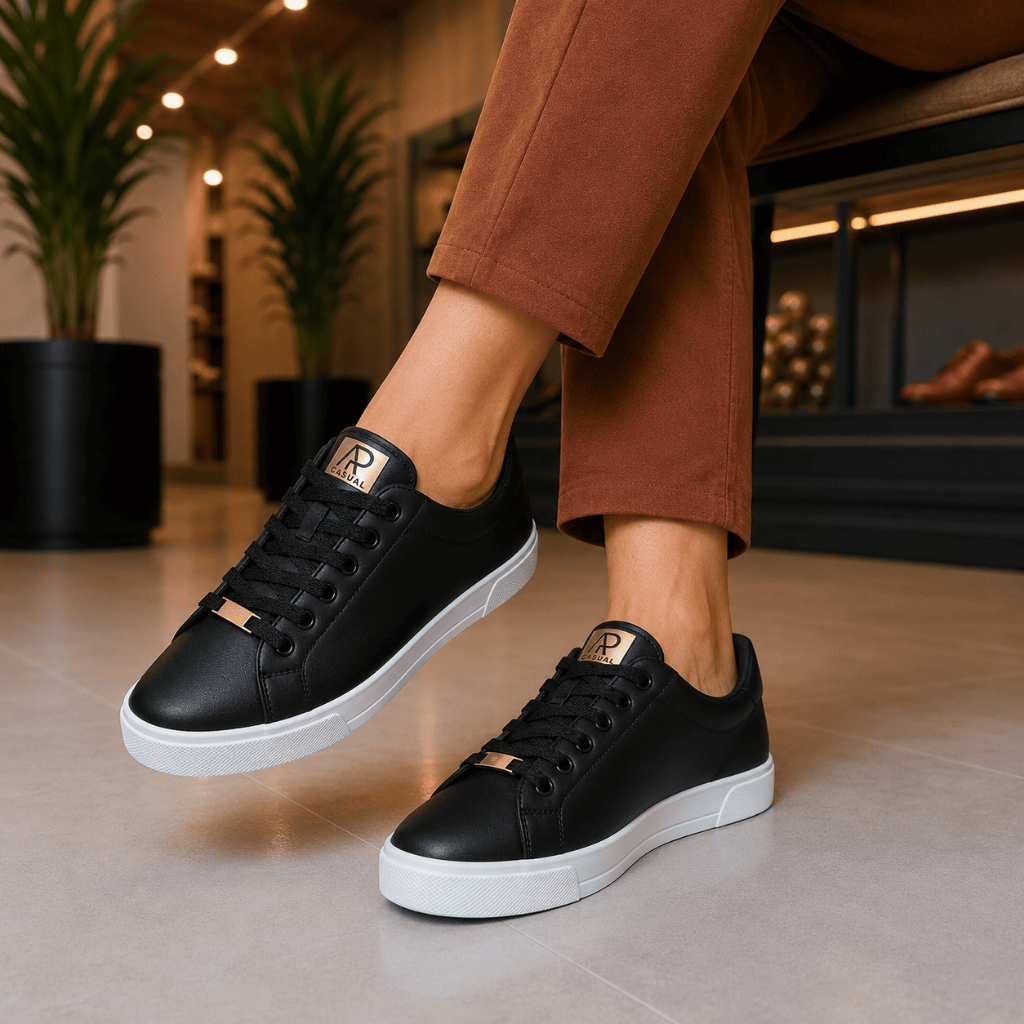 Tênis Feminino Original Flatform – Design Elegante e Conforto Extra